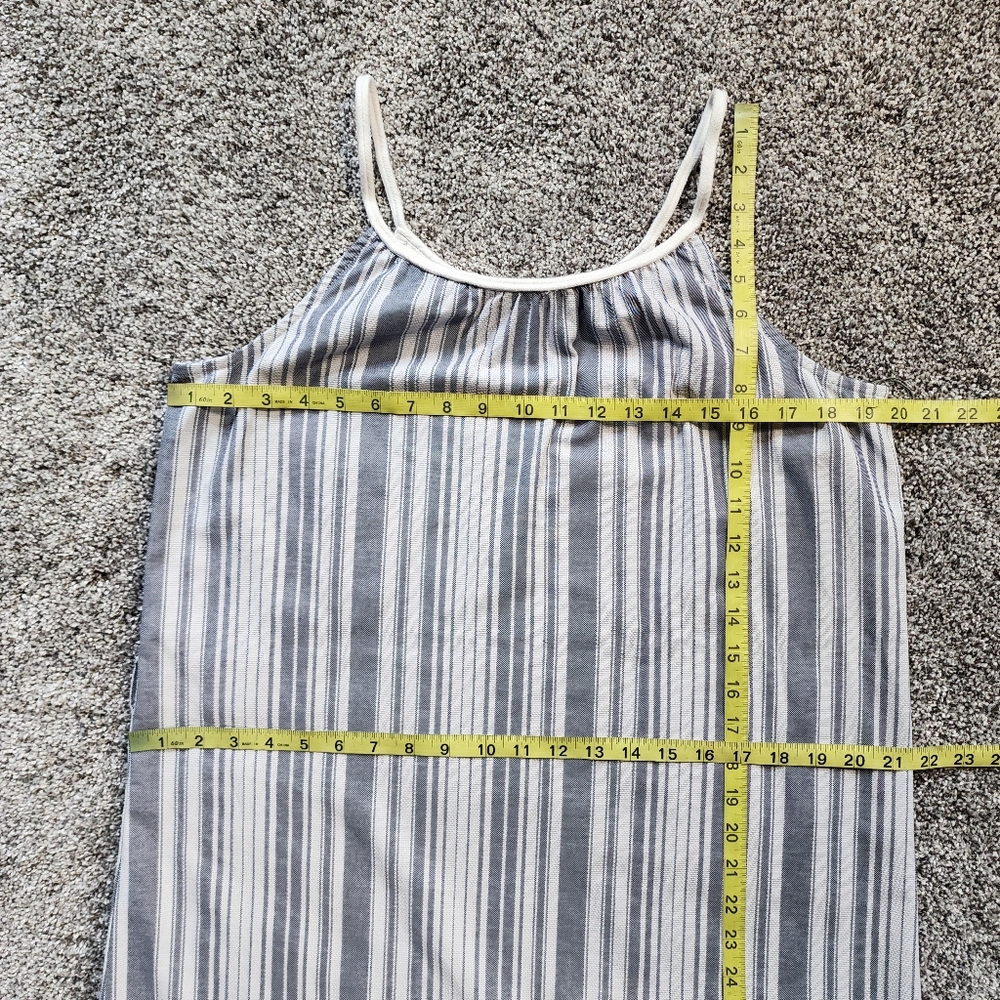Vince Camuto Striped Ruffle Hem Midi Dress Size Small - Picture 7 of 10